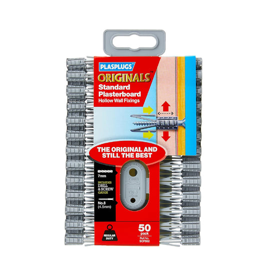 Plasplug SCF552 Plasterboard Fixings (50 Fixings)