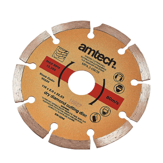 Amtech V0225 Diamond Cutting Disc 4.5 Inch