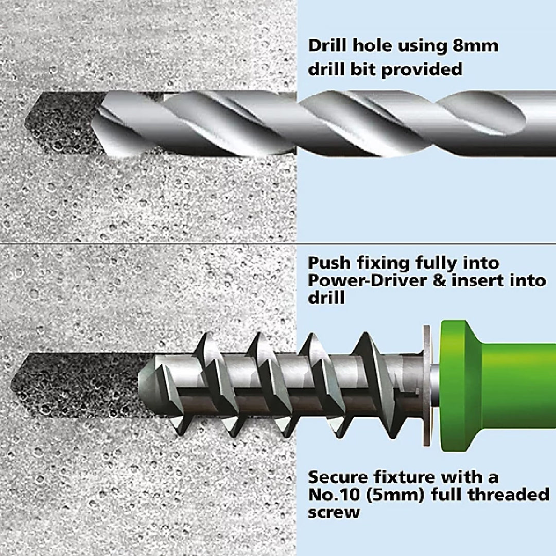 Plasplugs Plastic Thermal block fixing Pack of 40