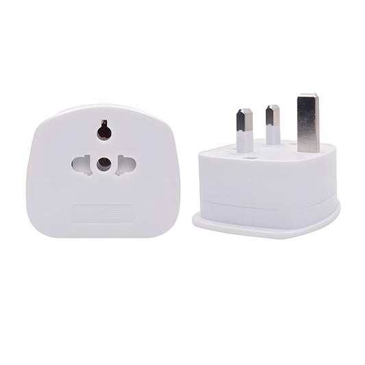 2x US EU To UK Tourist Travel Adaptor AUS/EU/USA/CHINA To UK 3 Pin Plug