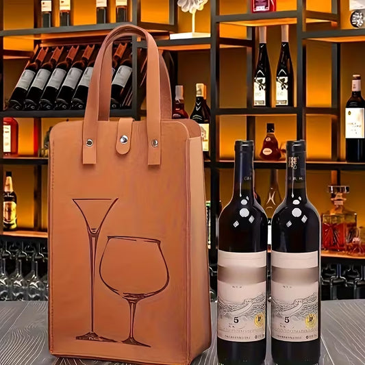 Premium Suede Wine Tote Bag