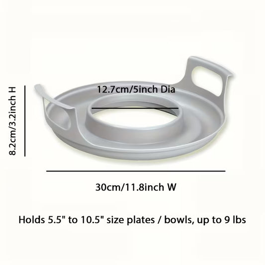 Microwave Cool Caddy with Handles - Heavy-Duty Microwave Bowl Holder