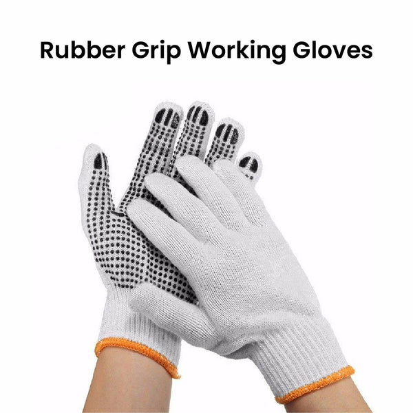 Rubber Grip Working Gloves Personal Protective
