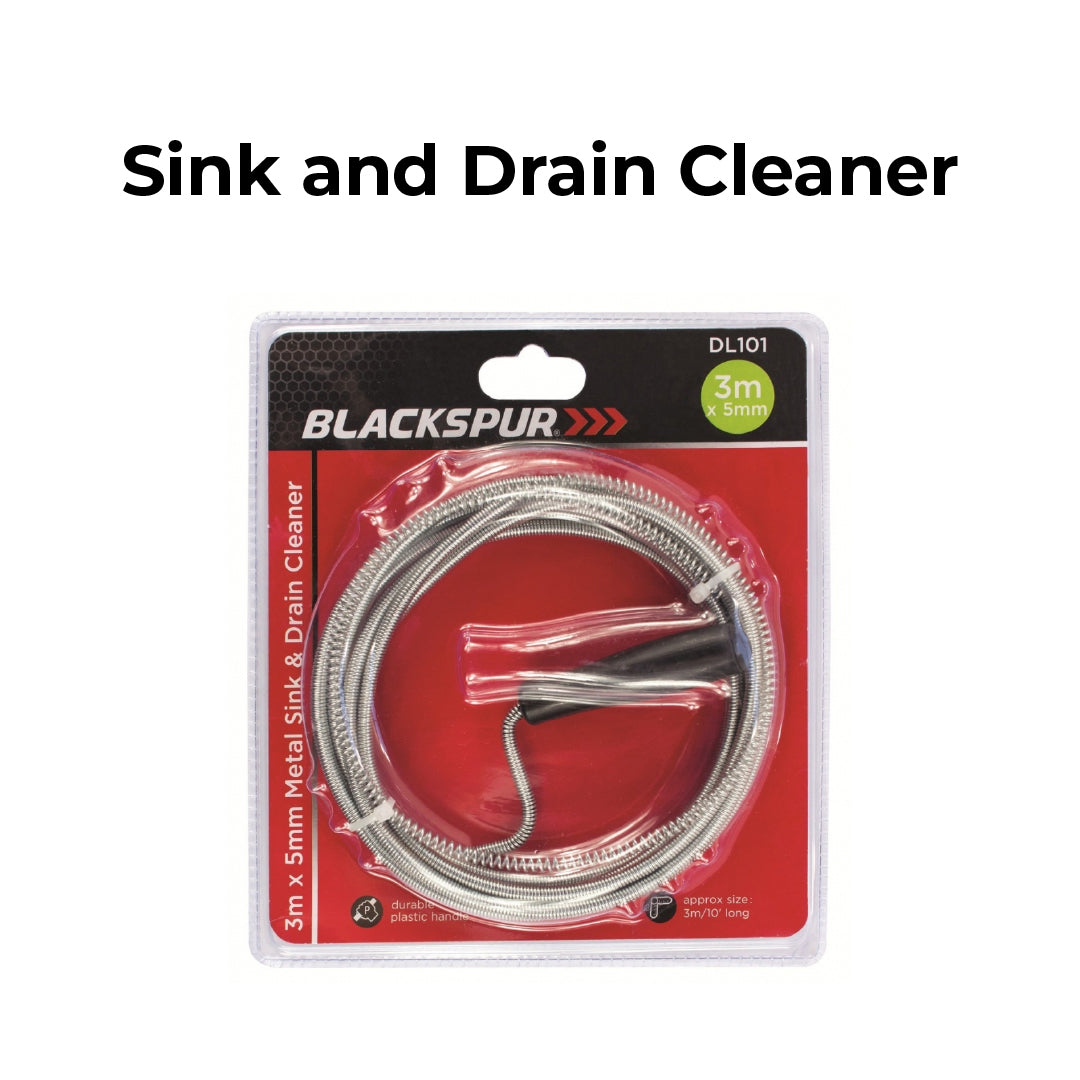 Blackspur 3M x 5MM Metal Sink And Drain Cleaner