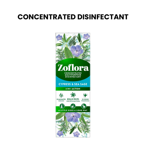 Zoflora Cypress & Sea Sage Disinfectant Concentrate 250ml