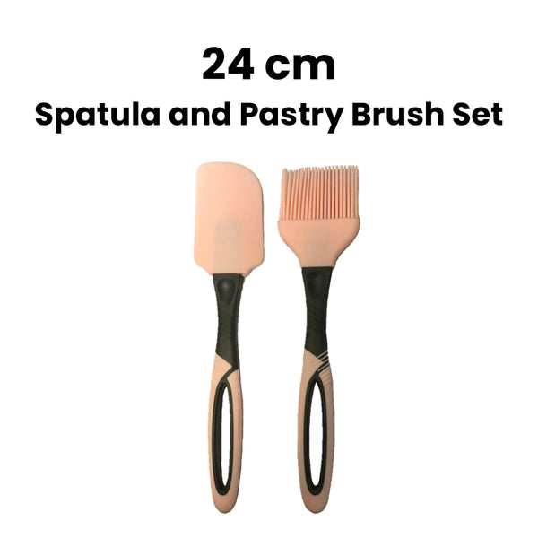 24 cm Silicone Spatula and Pastry Brush Set
