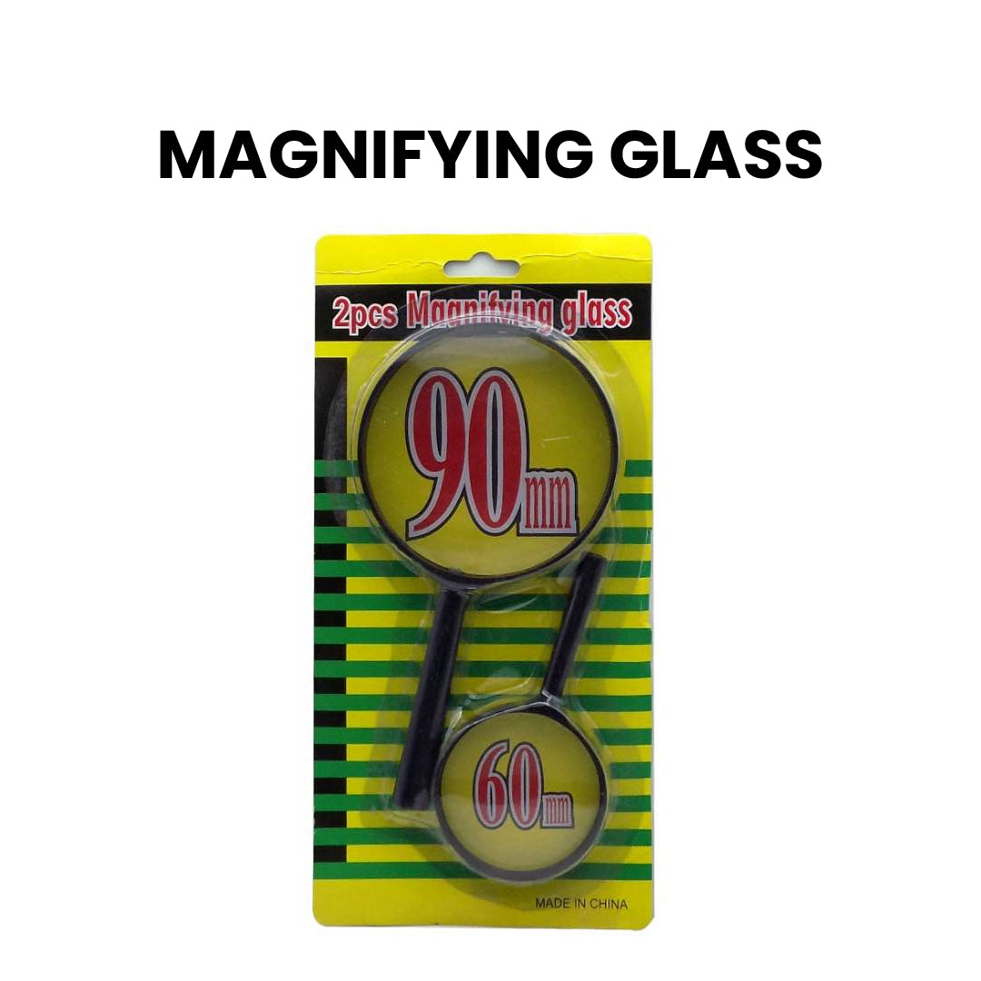 Magnifying Glass 2 Piece Set (90mm & 60mm)