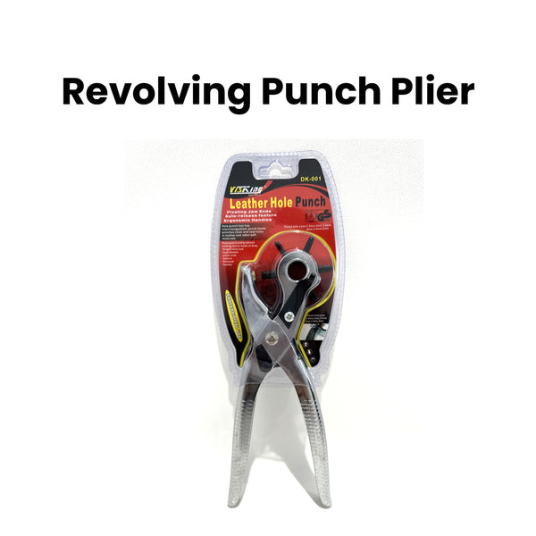 Revolving Punch Plier with 6 Hole Sizes