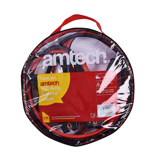 Amtech J0325 500 AMP Booster Cables/Jump Lead