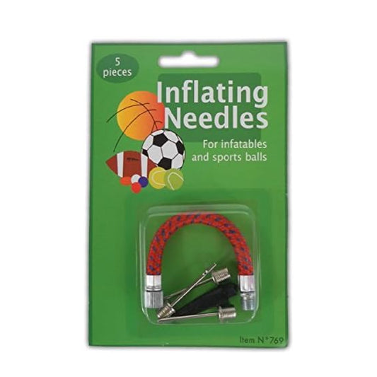 5pc Inflating Needles Ball Pump