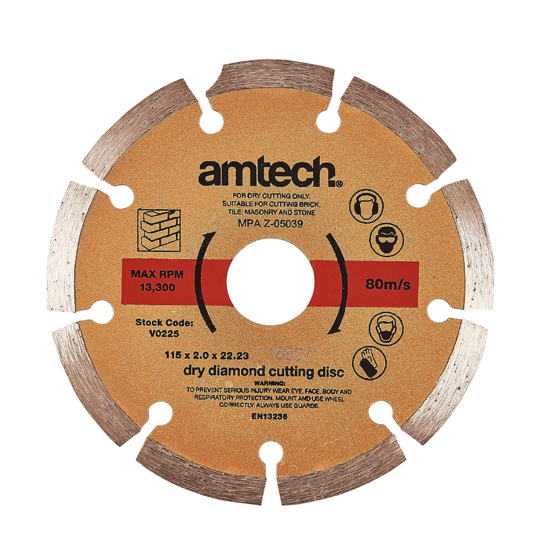 Amtech V0225 Diamond Cutting Disc 4.5 Inch
