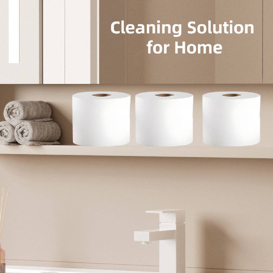 6 Rolls Cleaning Paper White Centrefeed Rolls ( Kitchen and cleaning )
