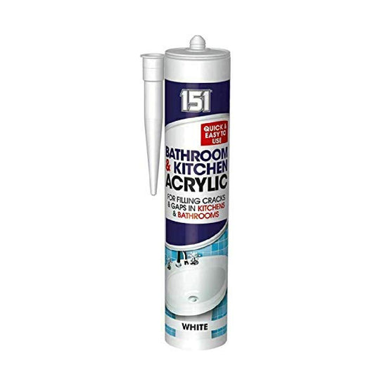 151 White Acrylic Sealant For Bathroom and Kitchen 300ml