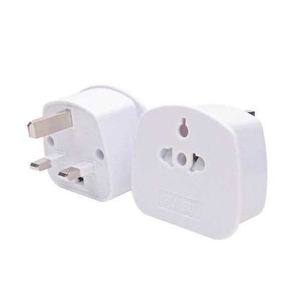 2x US EU To UK Tourist Travel Adaptor AUS/EU/USA/CHINA To UK 3 Pin Plug