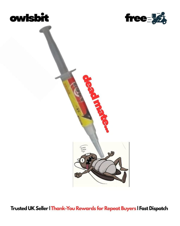 Powerful Cockroach Bait Gel Tube - Cockroach Killer Gel Bait, Roach Trap Master