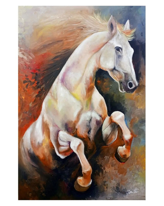 OwlsBit Horse Collection - OB01 Oil Painting (Handmade) - 36x24