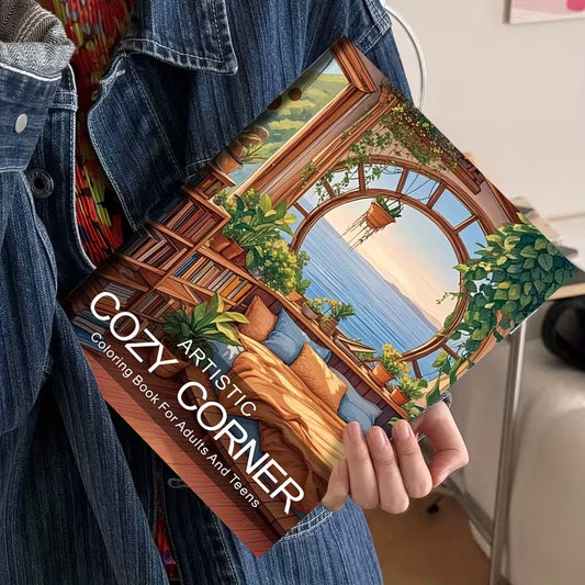 Adult Coloring Book with 20 Upgraded Pages, Designed to Relieve Stress