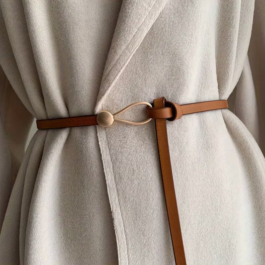 Women's Belt, Preppy Casual Style, Versatile Knot Tie Waist Belt