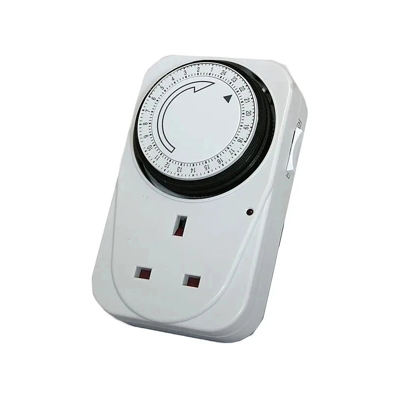 24 Hour Electric Mains Plug In Timer Switch Socket UK Adapter
