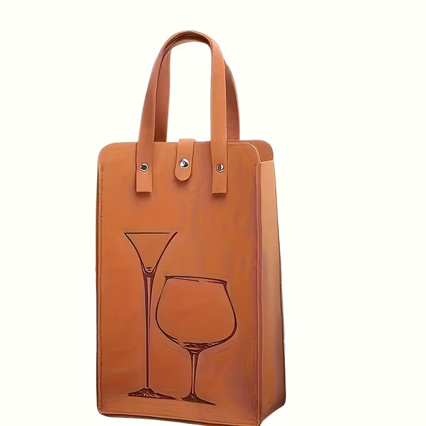 Premium Suede Wine Tote Bag
