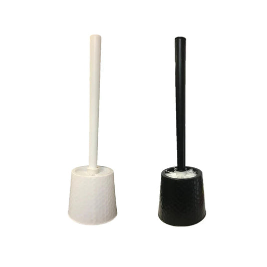 Plastic Bathroom Toilet Brush with Stand Honeycomb Design - Ramdon Colours