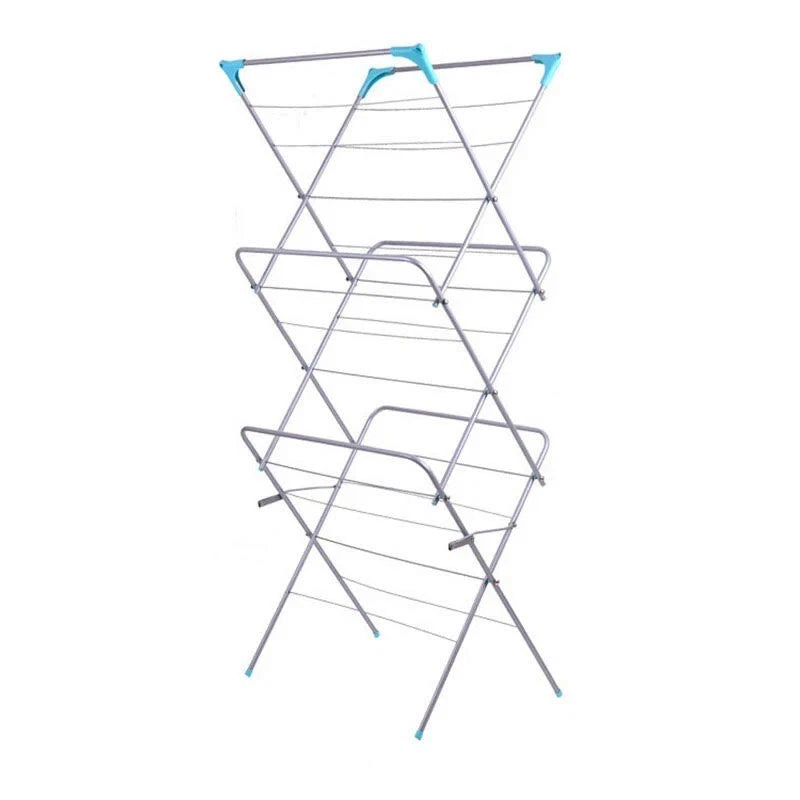 3 Tier Folding Clothes Airer - For Laundry, Indoor And Outdoor | Non-Slip Feet