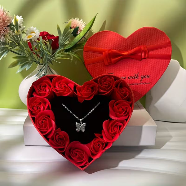 Valentine's Day Rose Decoration Gift Box (Accessories Excluded)