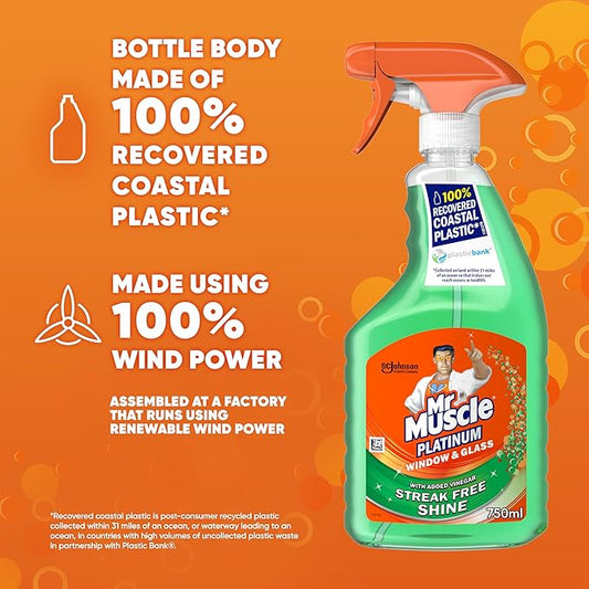Mr. Muscle Platinum Window and Glass Cleaner 750ml