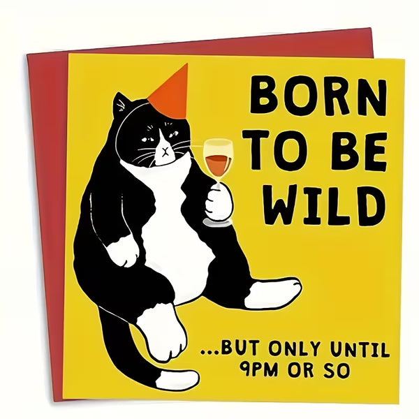 Funny Birthday Card - Playful Gift Card Suitable for Husbands, Wives, Men and Women, with Envelopes