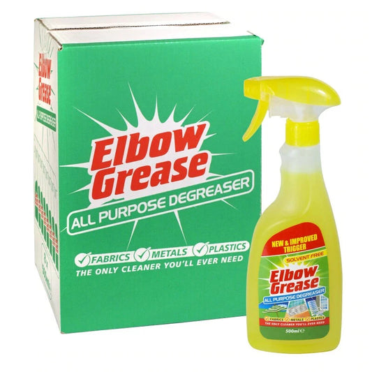 8x Elbow Grease Spray 500ml All Purpose Degreaser Fabrics, Metal, Plastics UK