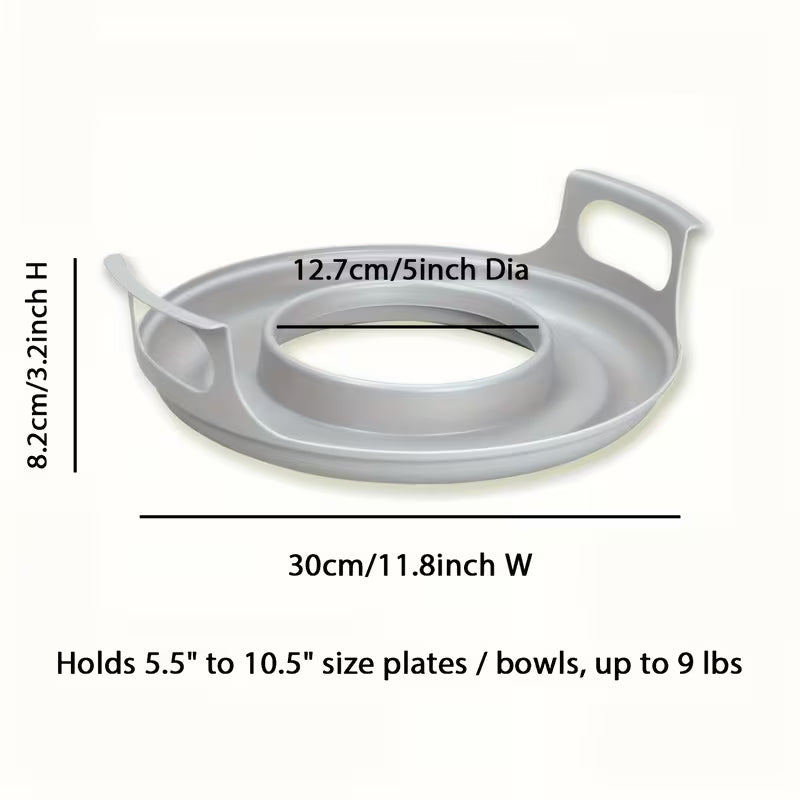 Microwave Cool Caddy with Handles - Heavy-Duty Microwave Bowl Holder