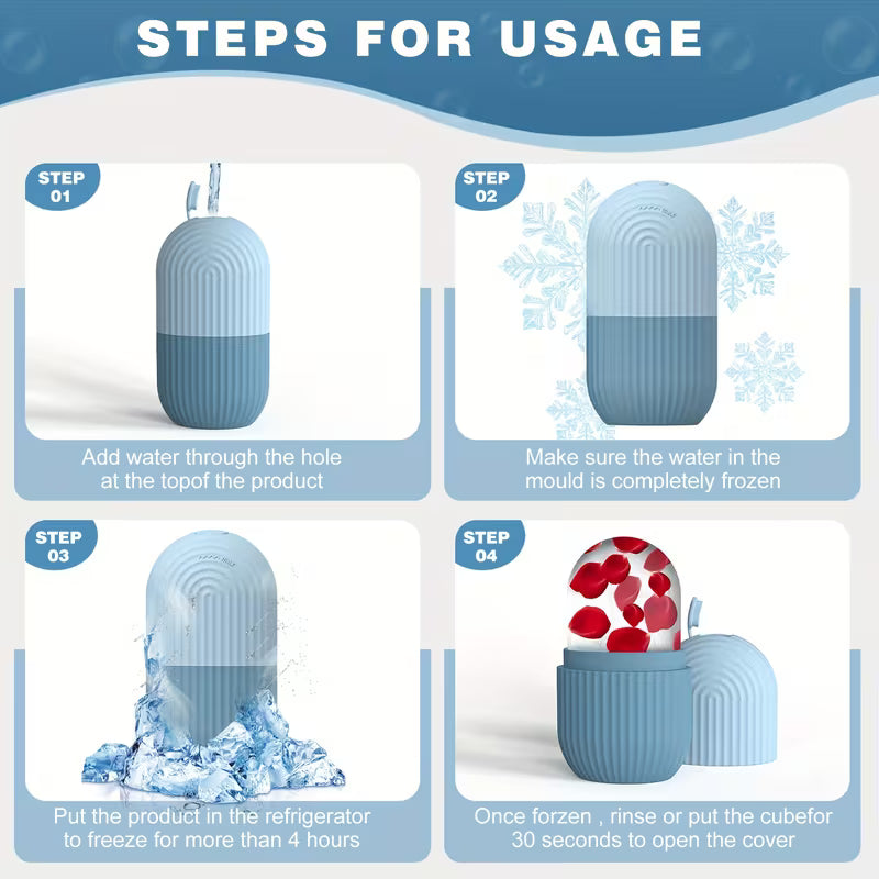 Face Massage Ball - Reusable Cooling Roller for Skincare, & Toothache Relief